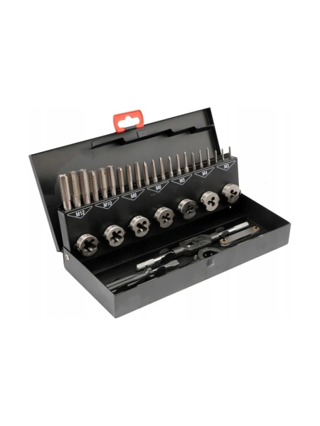 Набор метчиков и плашек YATO М3-М12 32 предмета YT-2975