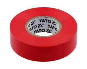 Изолента ПВХ YATO 19 мм, 20 м, красная YT-8166