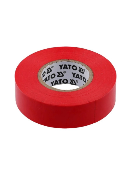 Изолента ПВХ YATO 19 мм, 20 м, красная YT-8166