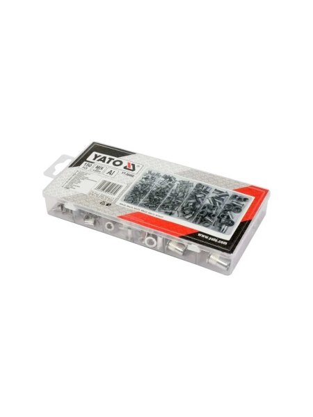 Резьбовые алюминиевые заклепки YATO М3-М10 150 шт. YT-36460