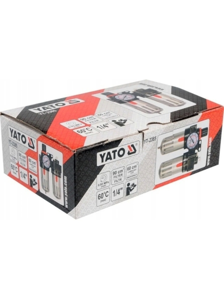 Влагоотделитель-лубрикатор (90 см3; 1/4) YATO YT-2385