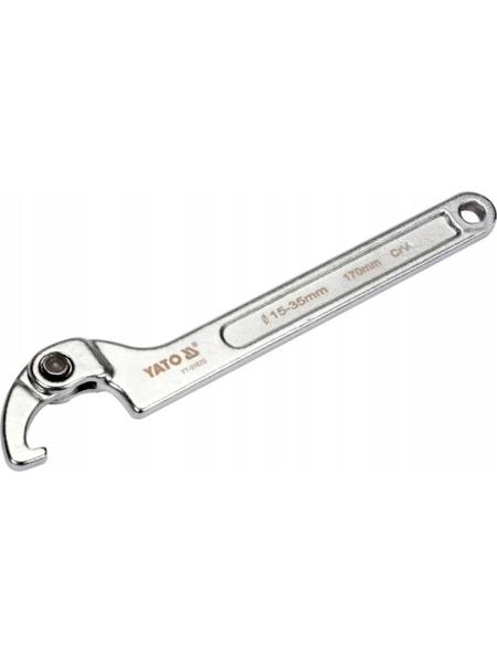 Сегментный шарнирный ключ YATO 15-35 мм, с крючком YT-01670