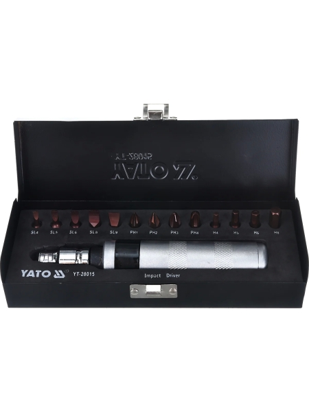 Цельнометаллическая ударная отвертка YATO YT-28015