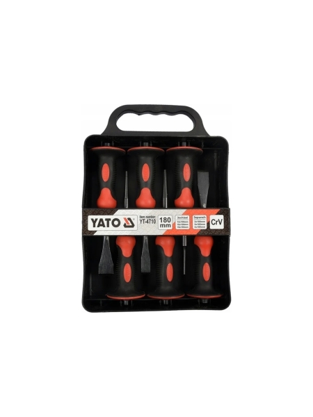 Набор зубил и пробойников с протектором YATO 6 шт. YT-4710