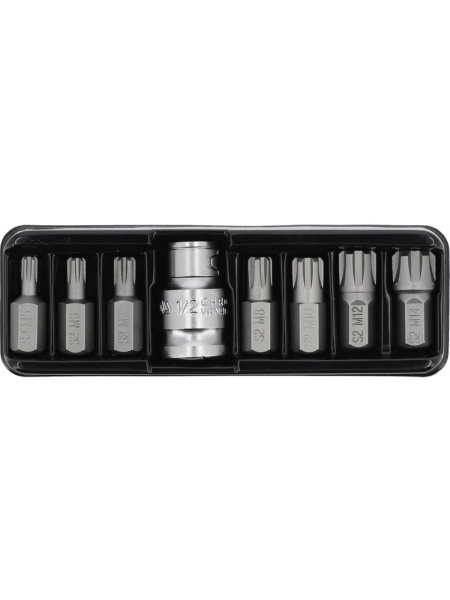 Набор бит RIBE (8 предметов; 1/2; М5-М14) YATO YT-0418