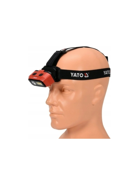 Налобный аккумуляторный фонарь YATO 800лм (датчик движения ) YT-08594 382708594 092 1