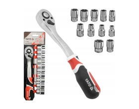 Набор головок с трещоткой YATO 1/2", 12 пр YT-38821