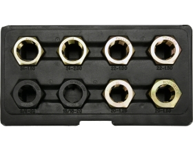 Haбop инcтpyмeнтoв для вoccтaнoвлeния peзьбы ocи ШPУCa 8пр YATO YT-17695