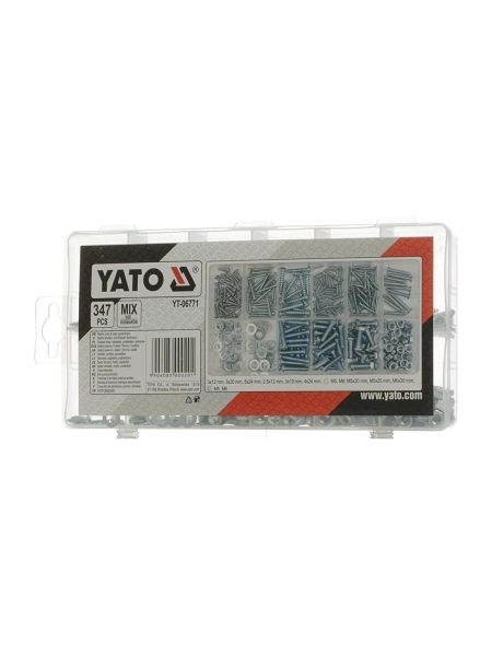 Набор YATO винты/гайки/болты/шайбы, 347 пр. YT-06771