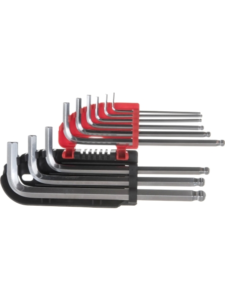 Набор шестигранных ключей YATO 9 шт. 2,0-10мм, с шаром CrV YT-0507