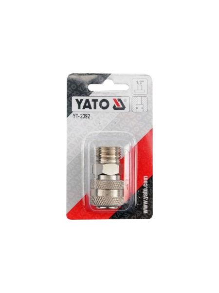 Быстроразъемное соединение YATO 1/2" с наружной резьбой YT-2392 36992392 092 1