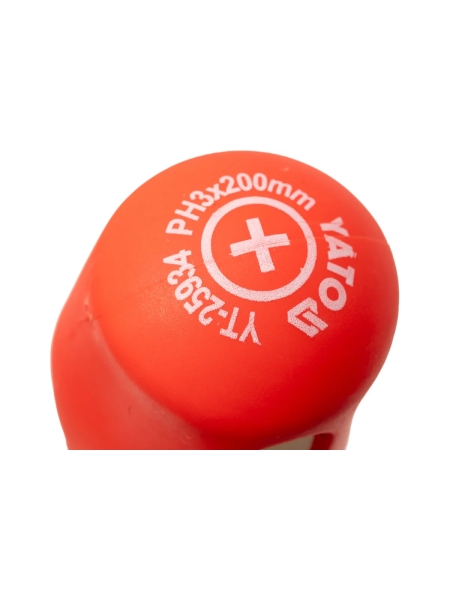 Крестовая отвертка YATO 3х200мм пластиковый холдер YT-25934