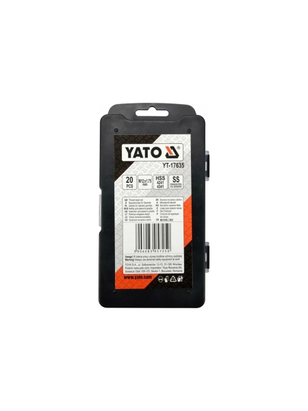 Набор для ремонта резьбы YATO М12x1,75мм YT-17635