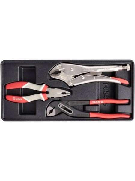 Ложемент для выдвижного ящика YATO клещи, 3 предмета YT-55463