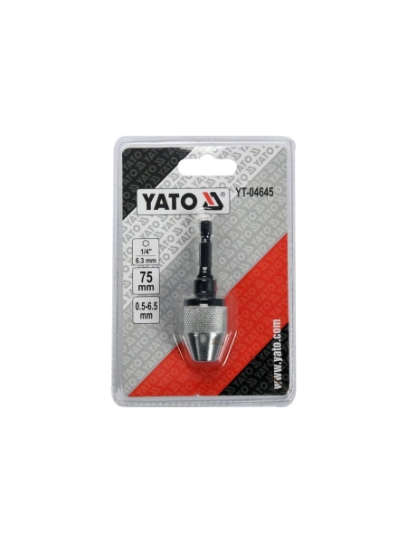 Патрон самозажимной для дрели 0.5-6.5 мм HEX YATO YT-04645