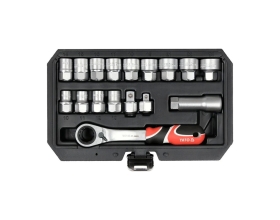 Набор торцевых проходных головок YATO SPLINE 3/8"1/2" YT-38653