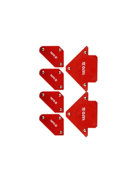 Набор магнитных угольников для сварки 6шт  YATO YT-08678