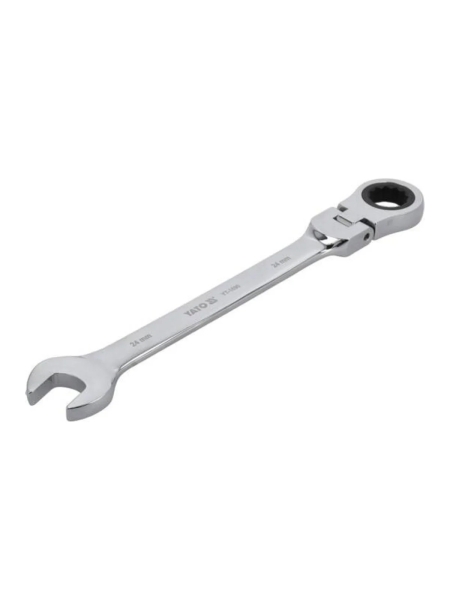 Комбинированный ключ с трещоткой и шарниром, 24 мм YATO YT-1690