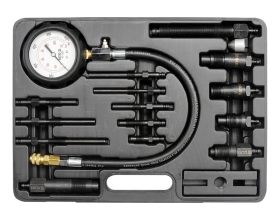 Набор YATO для измерения компрессии в дизельных двигателях 16 предметов пластиковый кейс YT-7307