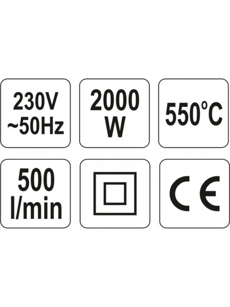 Технический фен YATO 550C YT-82288