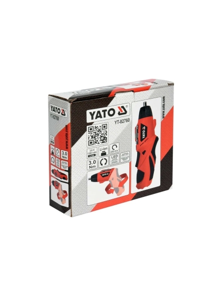 Аккумуляторная отвертка YATO 3,6В 1,3 Ач YT-82760 370082760 092 1