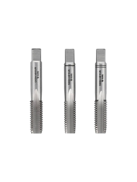Набор метчиков YATO М14x2,00 HSS М2 3 штуки YT-2940 36392940 092 1