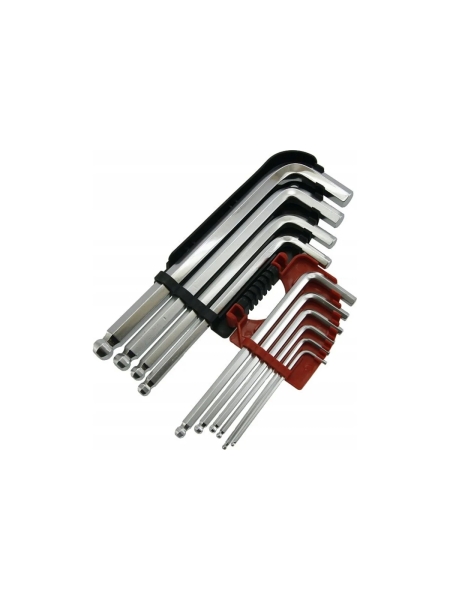 Набор шестигранных ключей YATO 10 штук, 2,0-12мм, с шаром YT-0509