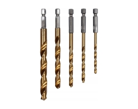 Набор сверл по металлу с хвостиком YATO 1/4 HEX (5 шт.) титан 4-10 мм YT-44700 3624024700092 1