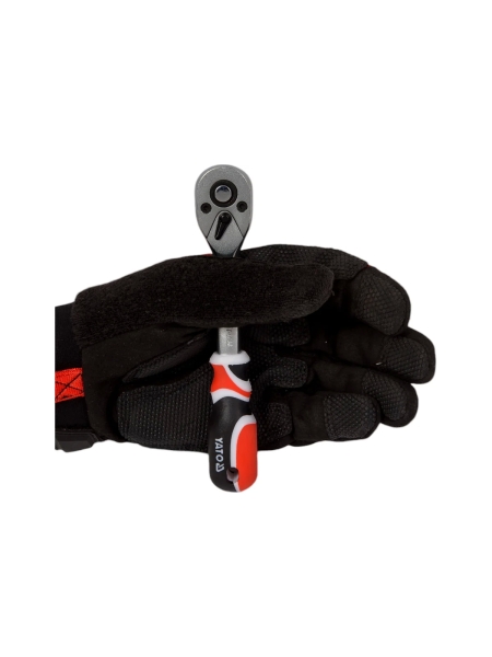 Трещотка с изогнутой ручкой YATO 1/4" YT-0730