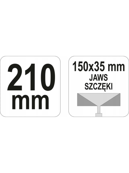 YATO Щипцы для формирования профилей 210мм 150x35 YT-5142