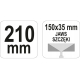 YATO Щипцы для формирования профилей 210мм 150x35 YT-5142