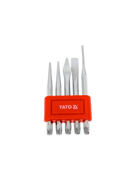 Зубила и керны в наборе YATO 5пр YT-4695 37144695 092 1