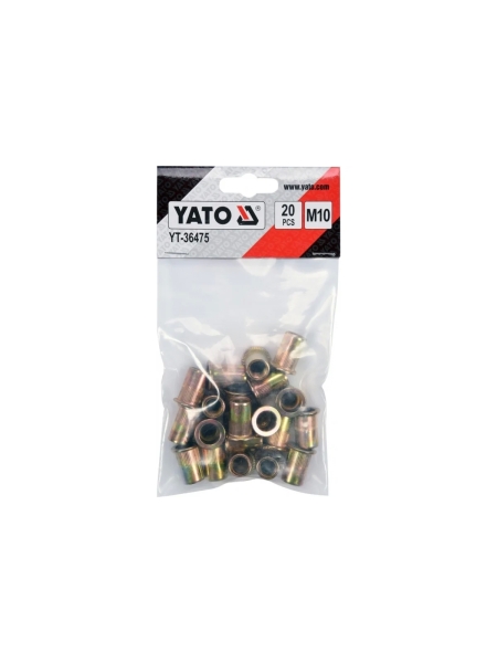 Заклепка резьбовая сталь YATO М10 20 шт. YT-36475 394936475 092 1