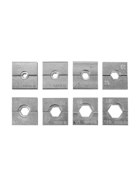 Набор матриц для ручного гидравлического пресса YATO YT-22860 YT-22863