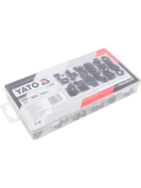 Набор пружинных замков YATO 260 предметов, пластиковый кейс YT-06860