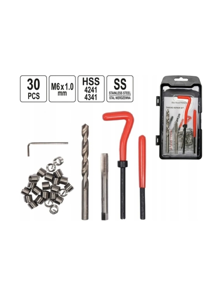 Набор для ремонта резьбы YATO М6x1,0 YT-17632