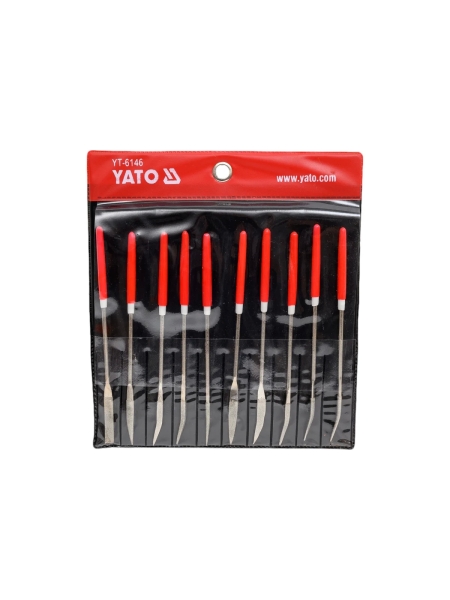 Алмазные надфили YATO в наборе 3x140x30мм 10 предметов YT-6146