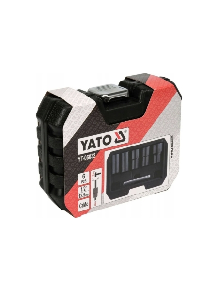 Набор для извлечения обломанных болтов YATO 6шт, 1/2" YT-06032 371406032 092 1