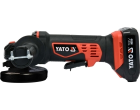 Аккумуляторная углошлифовальная машина YATO 18В+1 аккум. YT-82826