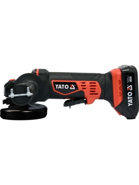 Аккумуляторная углошлифовальная машина YATO 18В+1 аккум. YT-82826