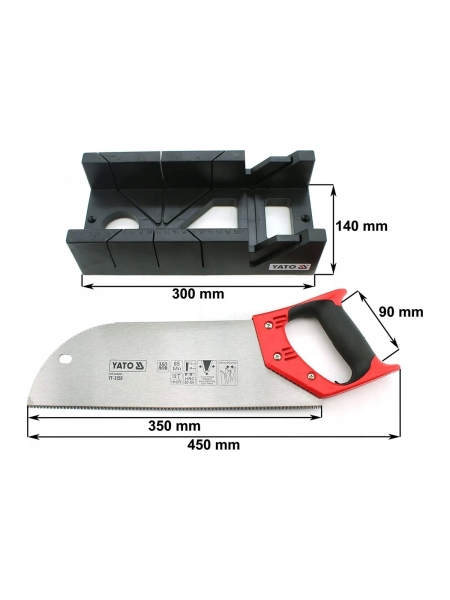 Пластмассовое стусло с пилой YATO 350 мм YT-3150