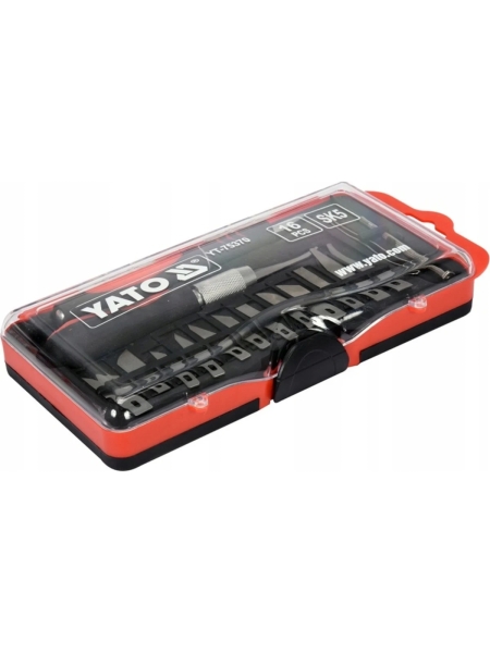 Набор резцов для точных работ YATO 16 предметов, пластиковый бокс YT-75370