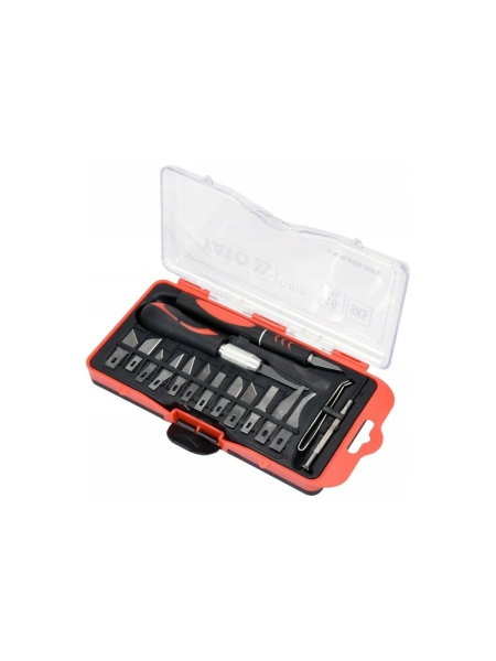 Набор резцов для точных работ YATO 16 предметов, пластиковый бокс YT-75370