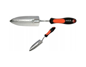 Узкий посадочный совок YATO 340 мм, хромированная сталь, резинопластиковая ручка YT-8885