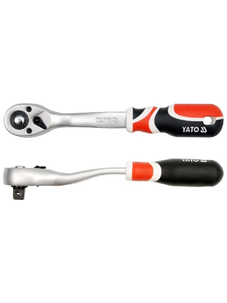Трещотка YATO с изогнутой ручкой 3/8" YT-0731 37130731 092 1