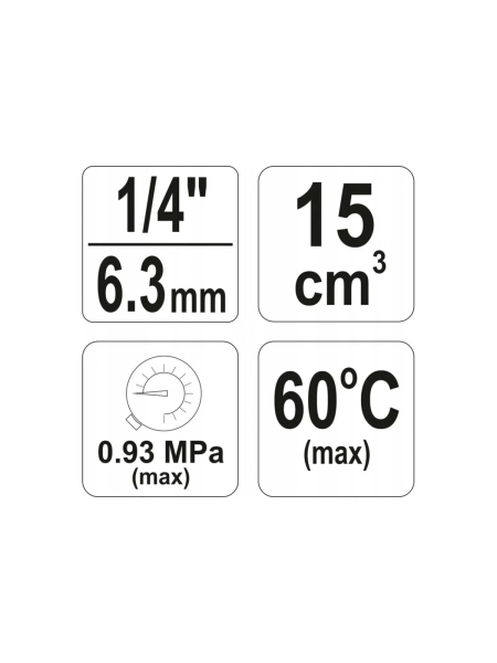 Влагоотделитель с регулятором YATO 1/4" YT-2382