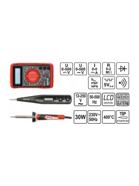 Набор инструментов YATO электрика 68пр. YT-39009 371439009 092 1