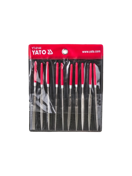 Надфили алмазные YATO в наб. 3x140x50мм 10пр. YT-6144 37146144 092 1