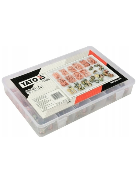 Набор медных шайб и сливных пробок 534 предмета YATO YT-06864