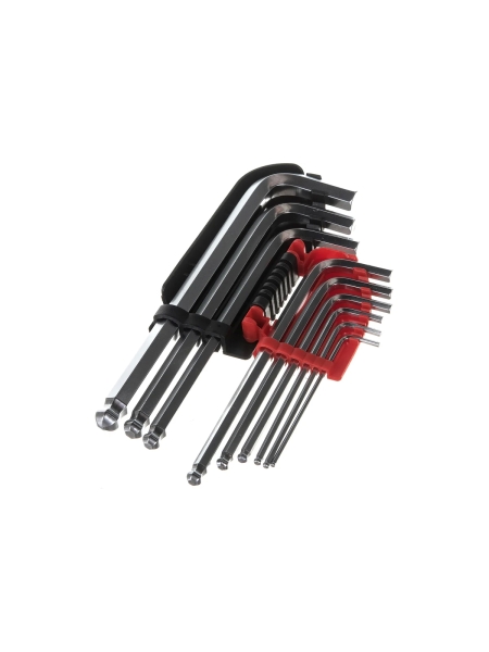 Набор шестигранных ключей YATO 9 шт. 2,0-10мм, с шаром CrV YT-0507